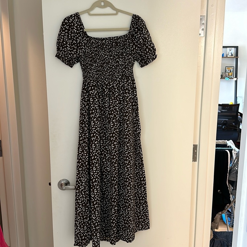 Brand new brown floral maxi